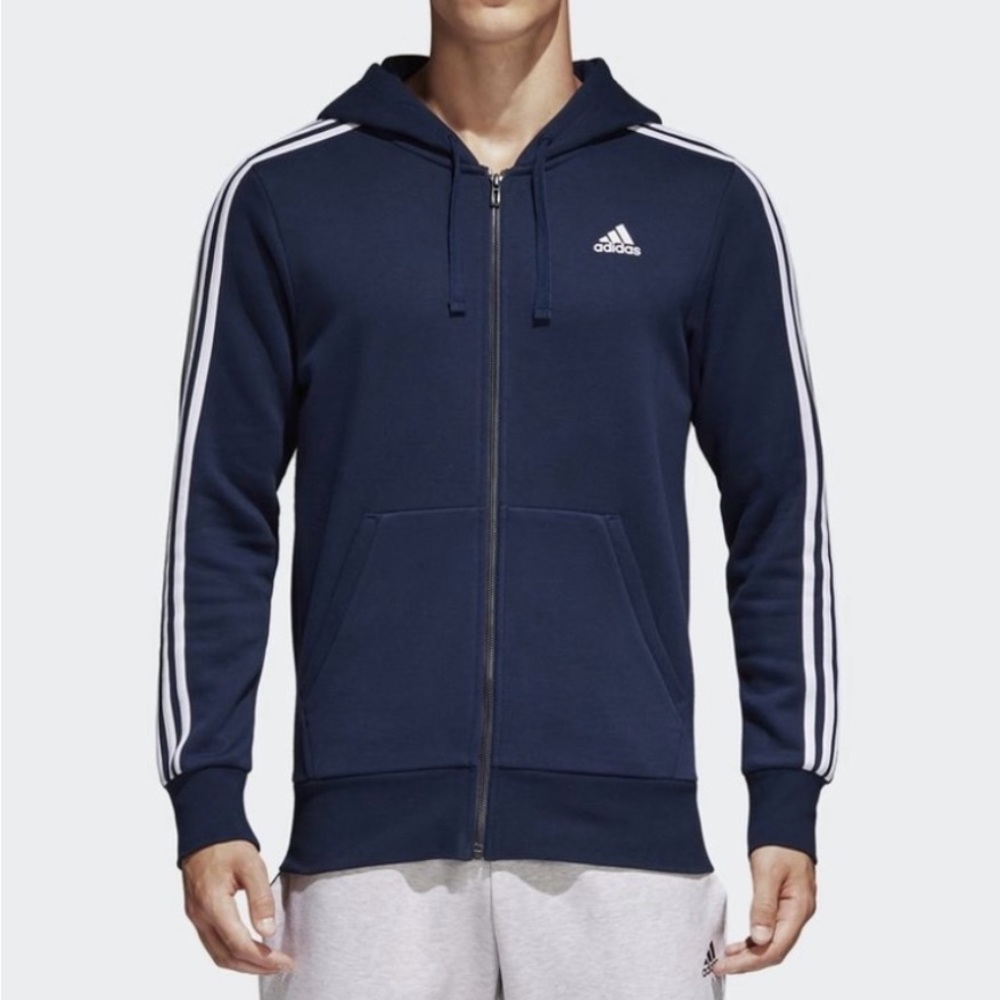 Adidas Original 3-stripe hooded track jacket Navy Style No. S98791